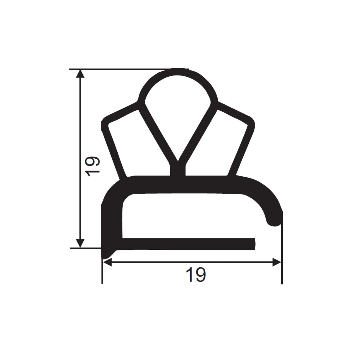 Sealing profile FD191 | Fermod 74