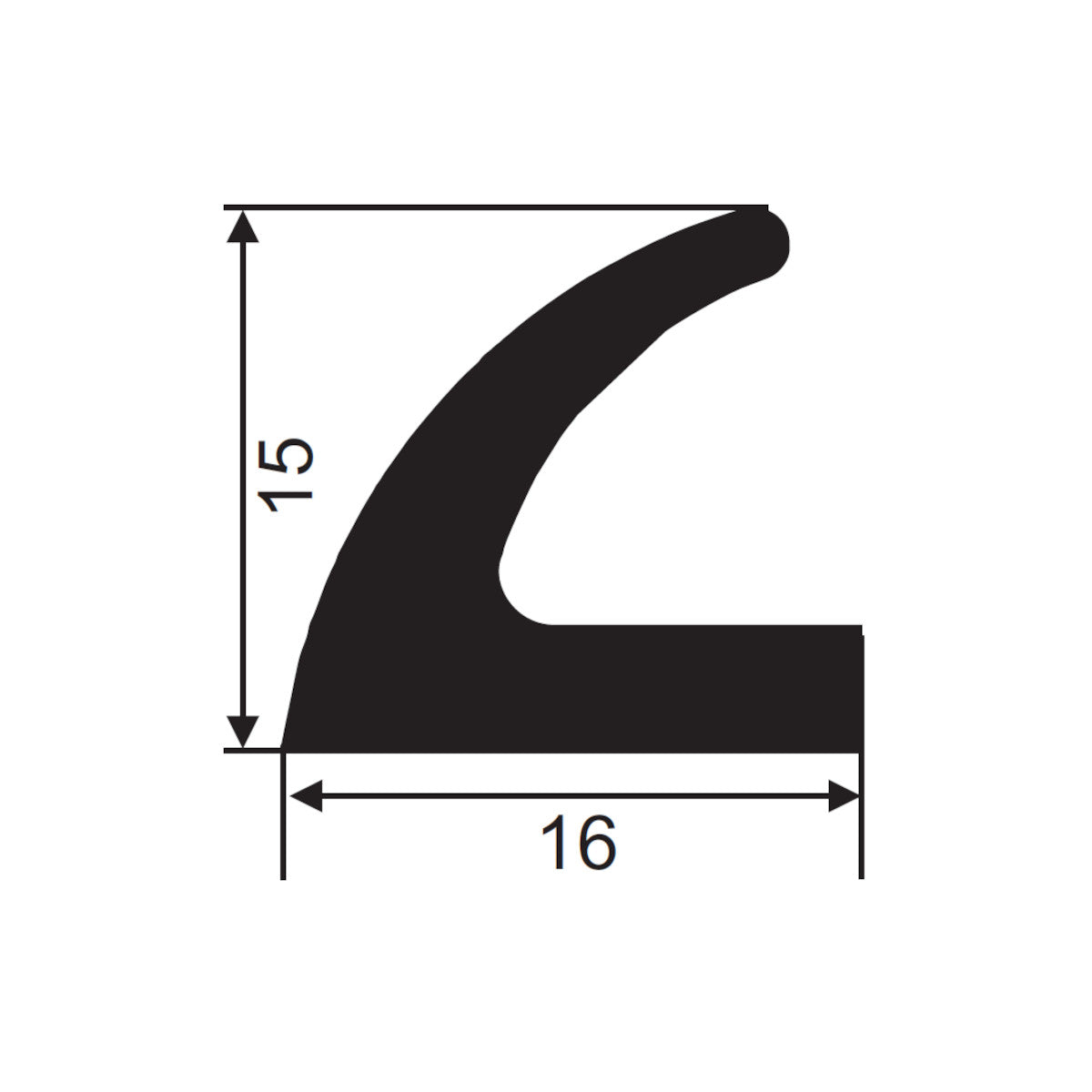 Sealing profile FD1615 | JMG-005