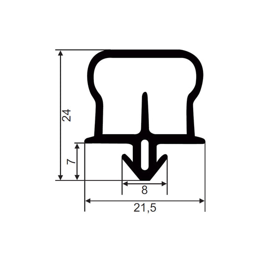 Gummidichtung FD504 | Rahmen
