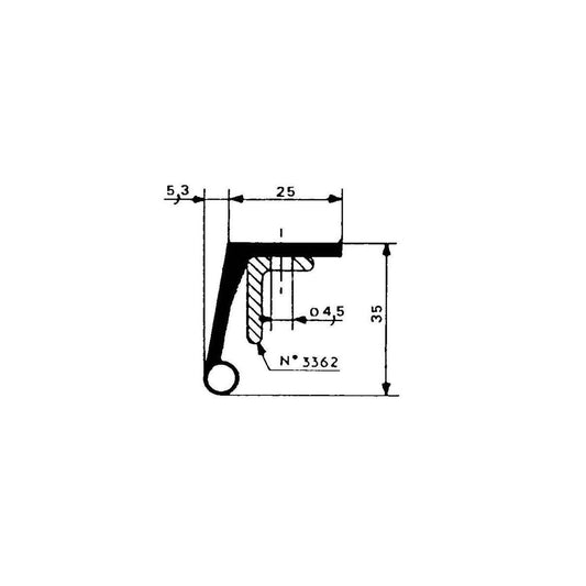 Sealing profile 250 Fermod