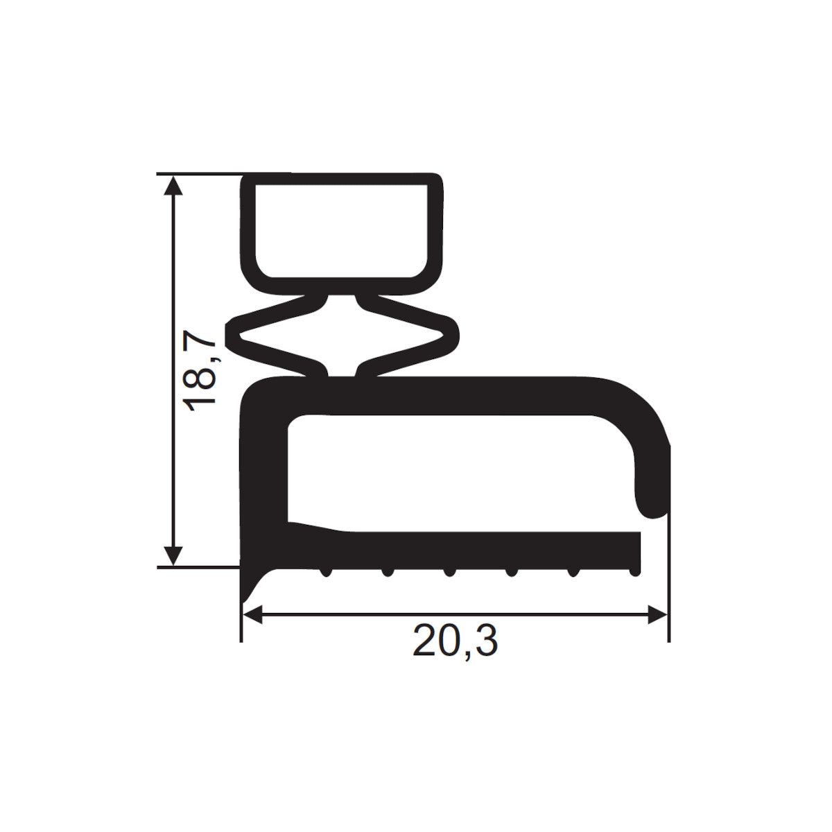 Magnetic seal FD106 | Frame