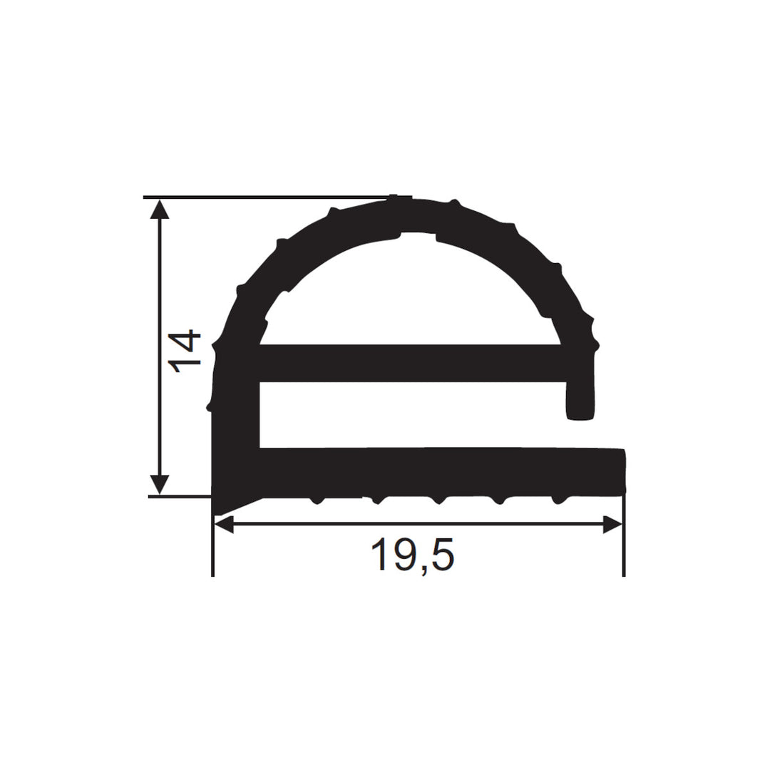 Sealing profile FD104 / Fermod 27F