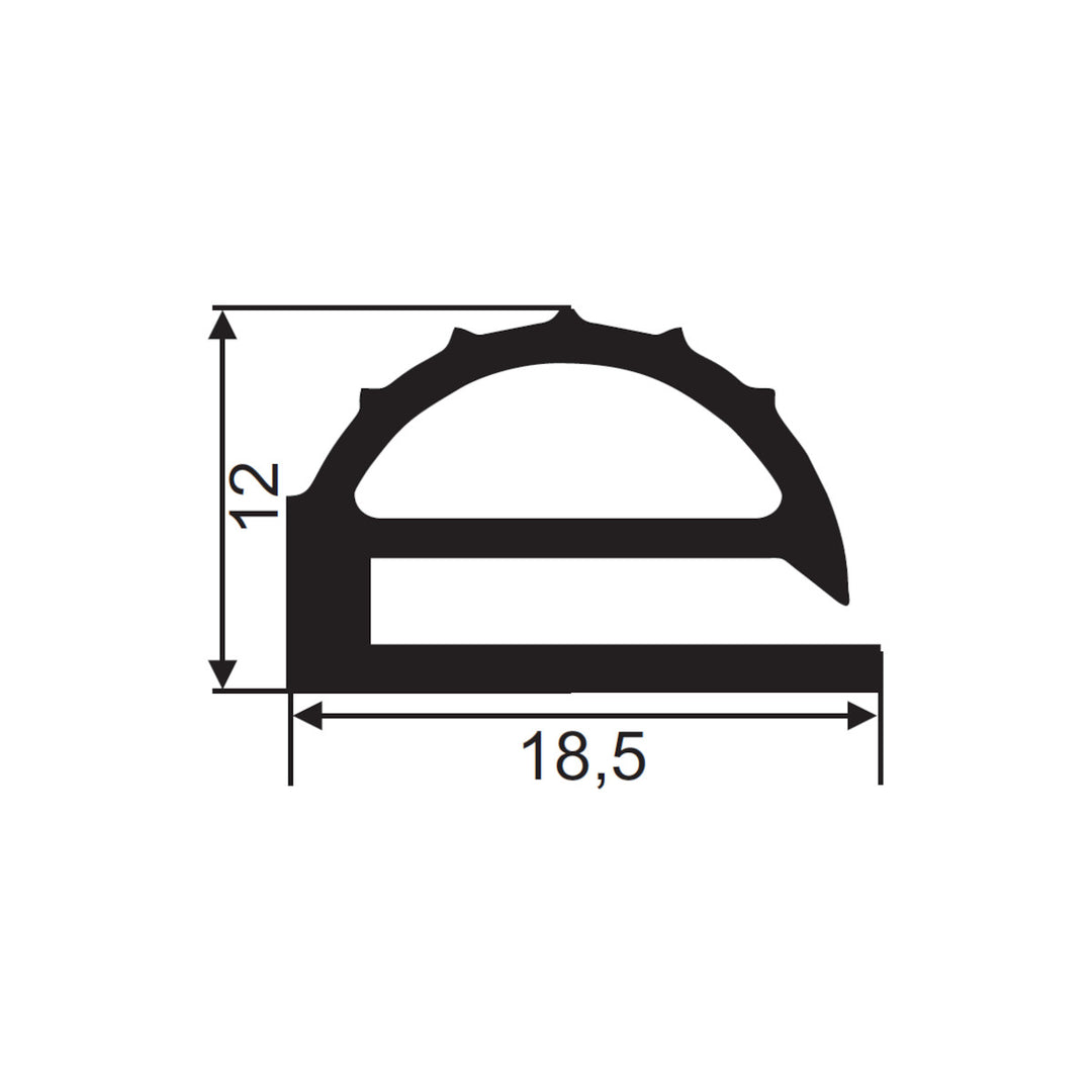 Sealing profile FD102 I Fermod 25