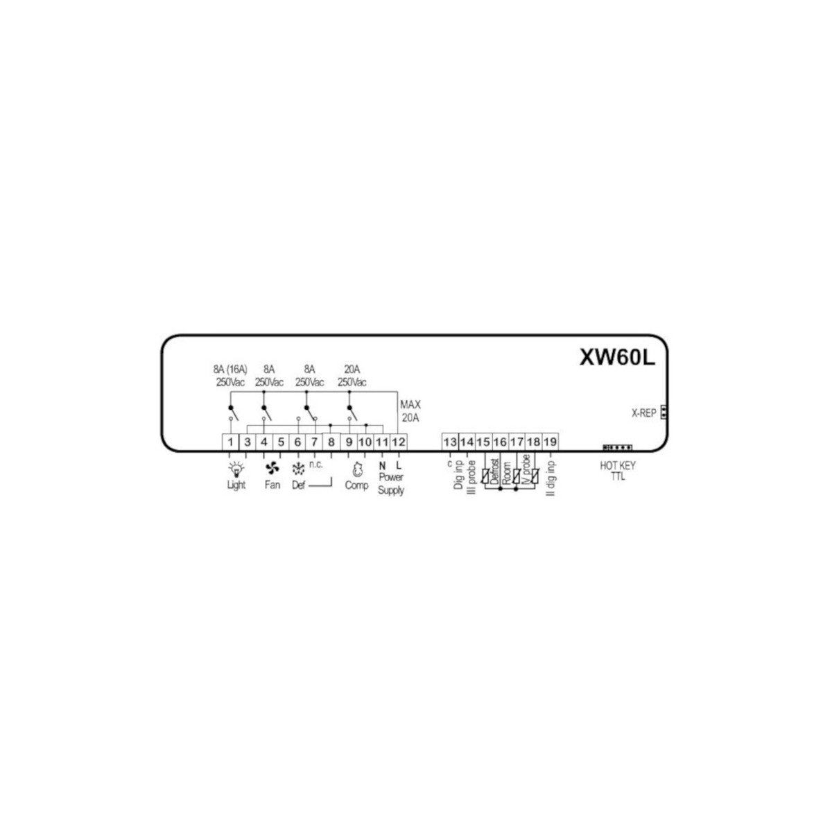 XW60L-5N0C0N Dixell