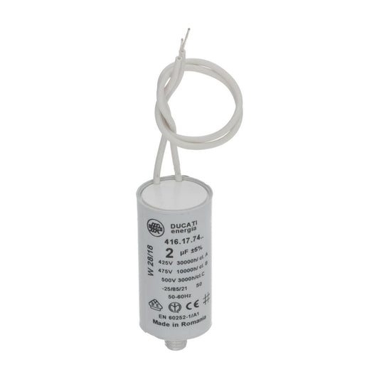 Kondensator 2µF mit Kabel