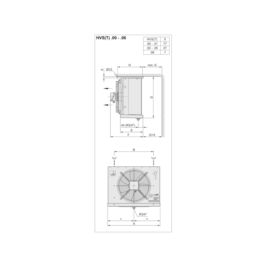 HVST 705 EP air cooler Roller