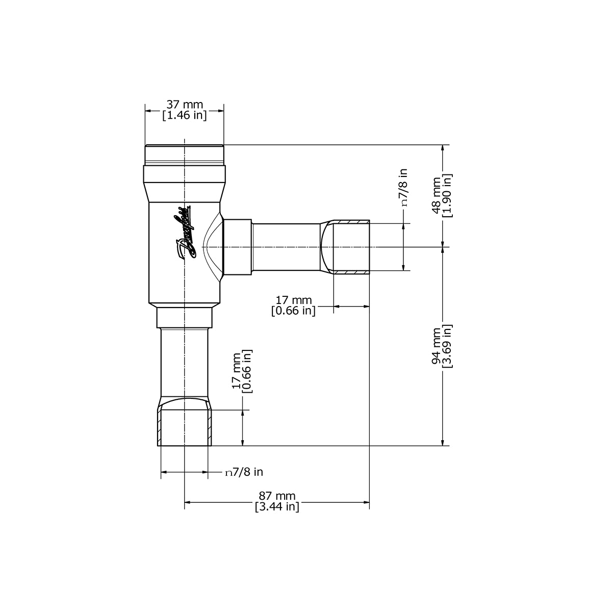 NRV 22s Check Valve 22mm Danfoss