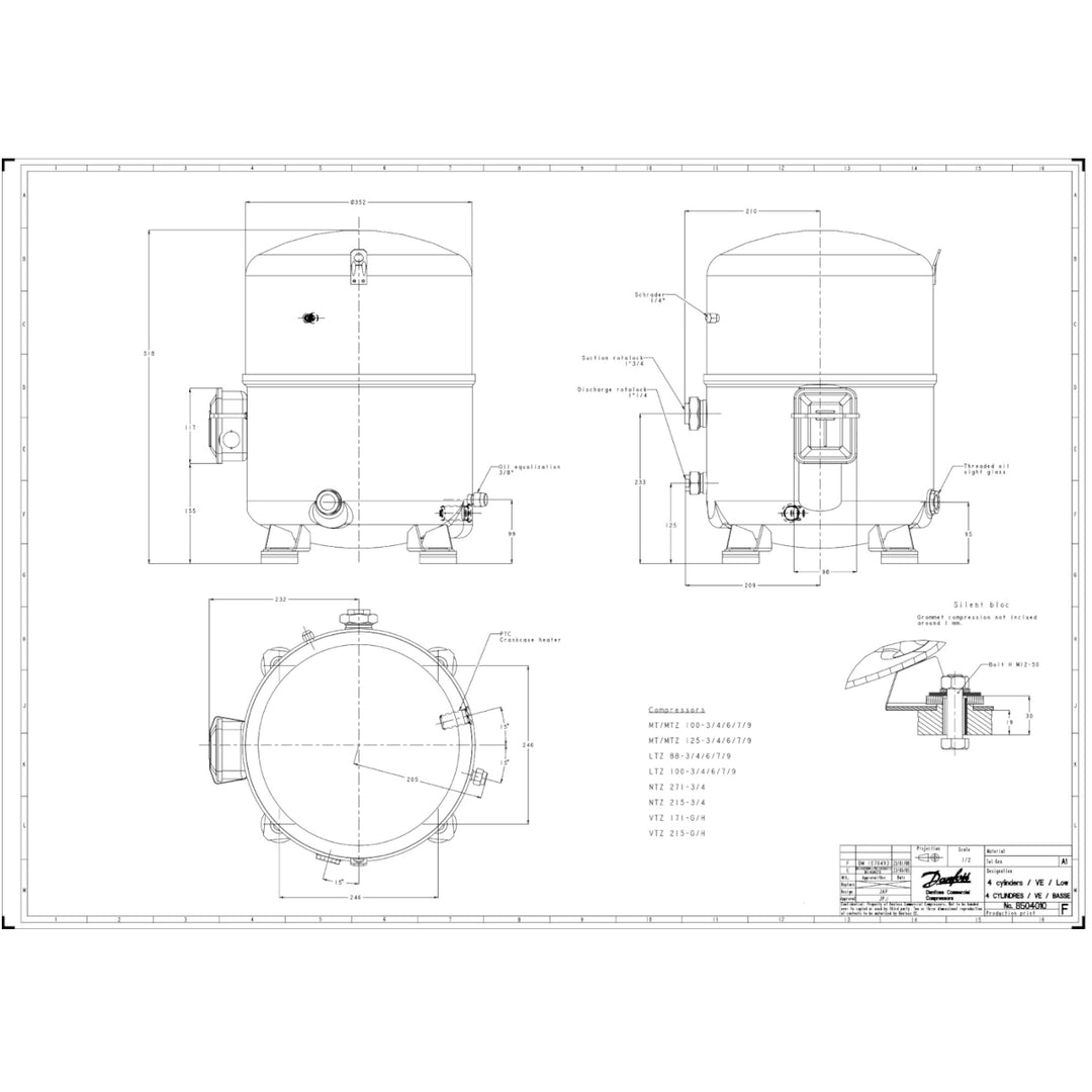 NTZ215 Danfoss Maneurop