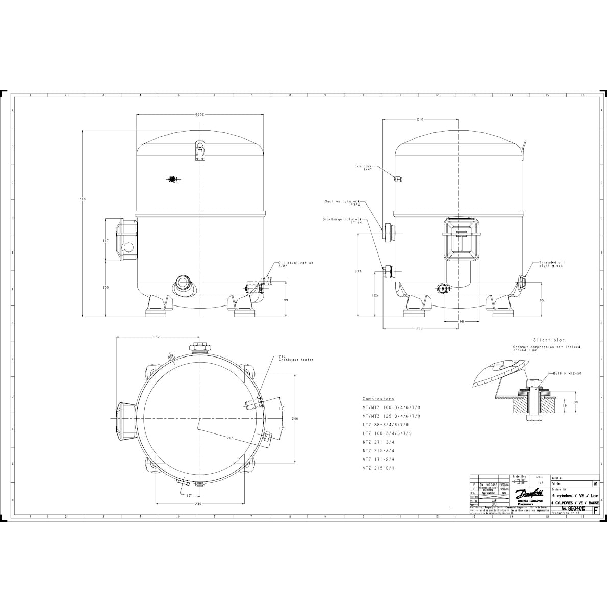 NTZ271 Danfoss Maneurop