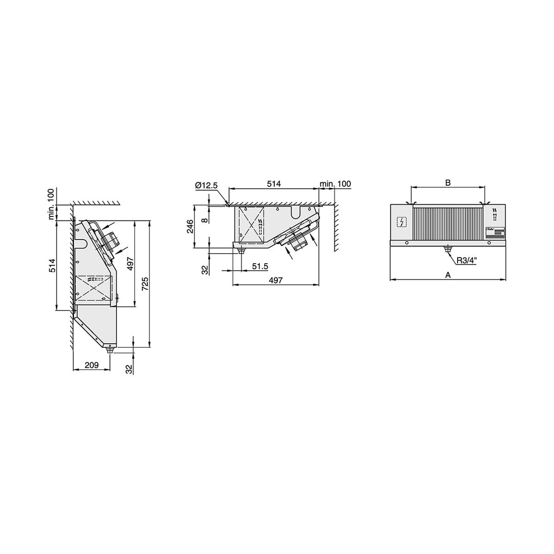 DLK611EC Deckenverdampfer Roller