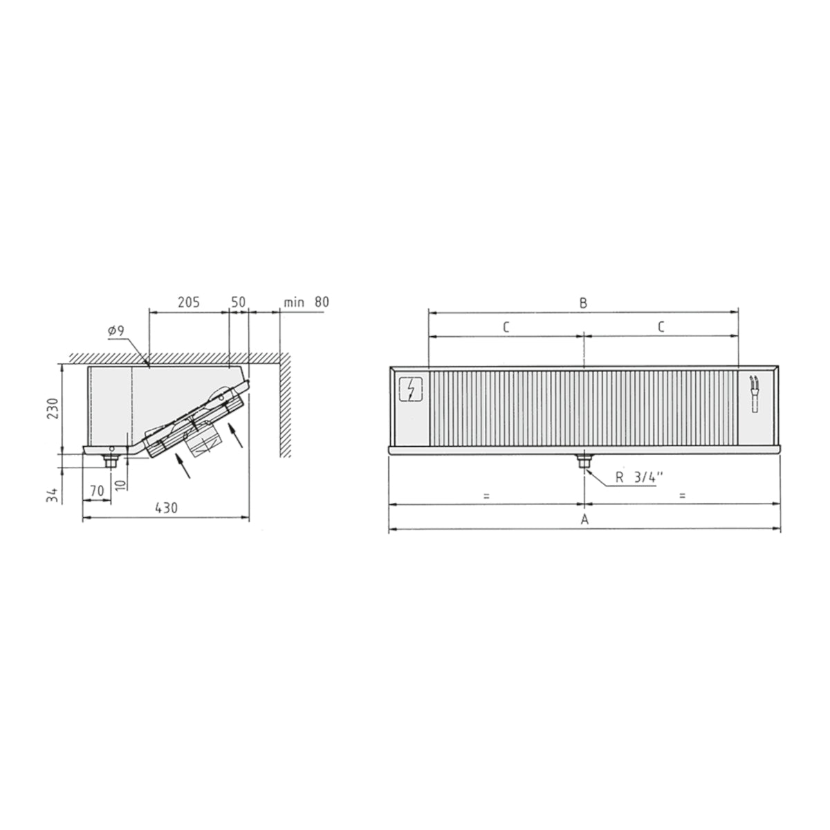 UVT 425EC Air Cooler Trolley