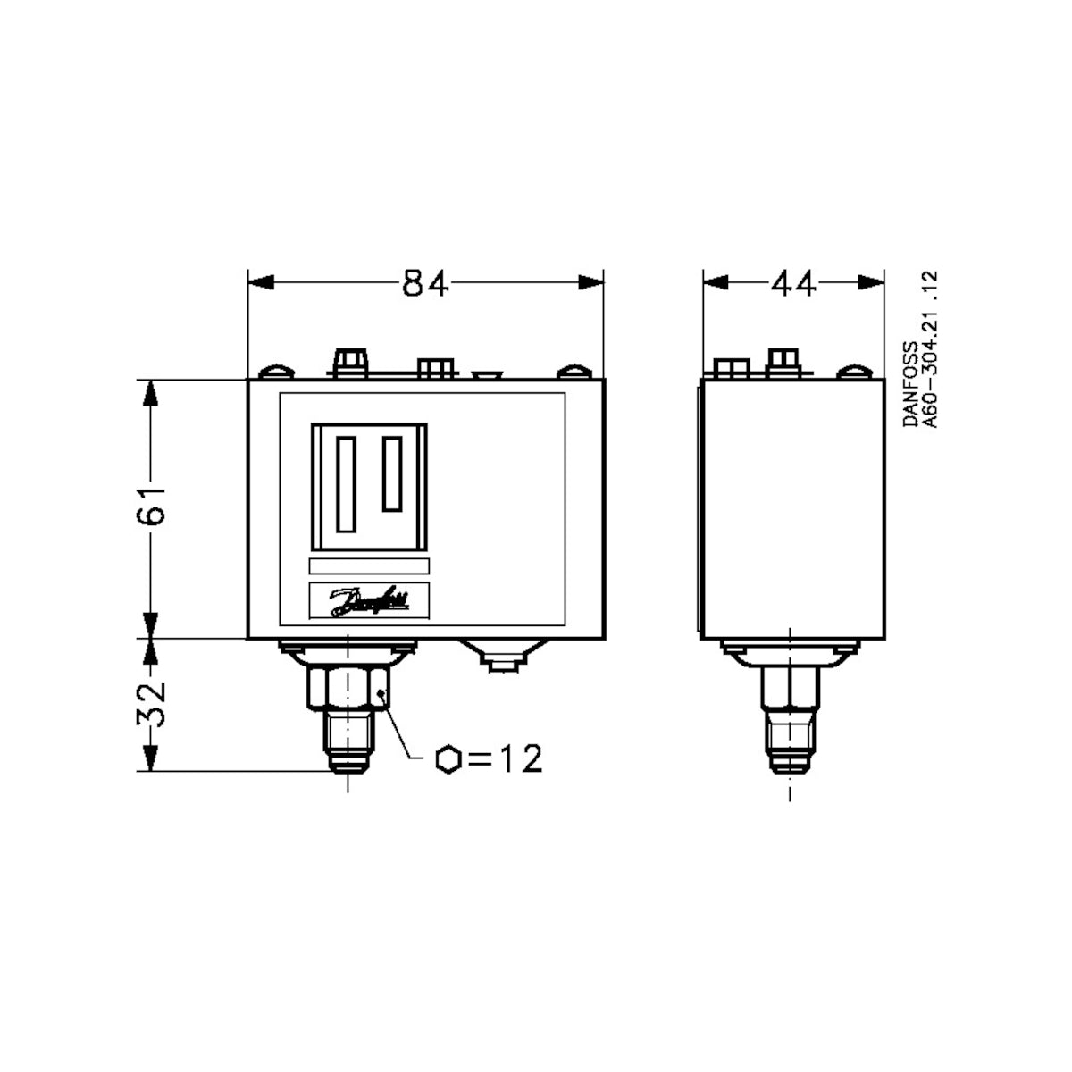 Pressure switch KP2 060-112066 Danfoss