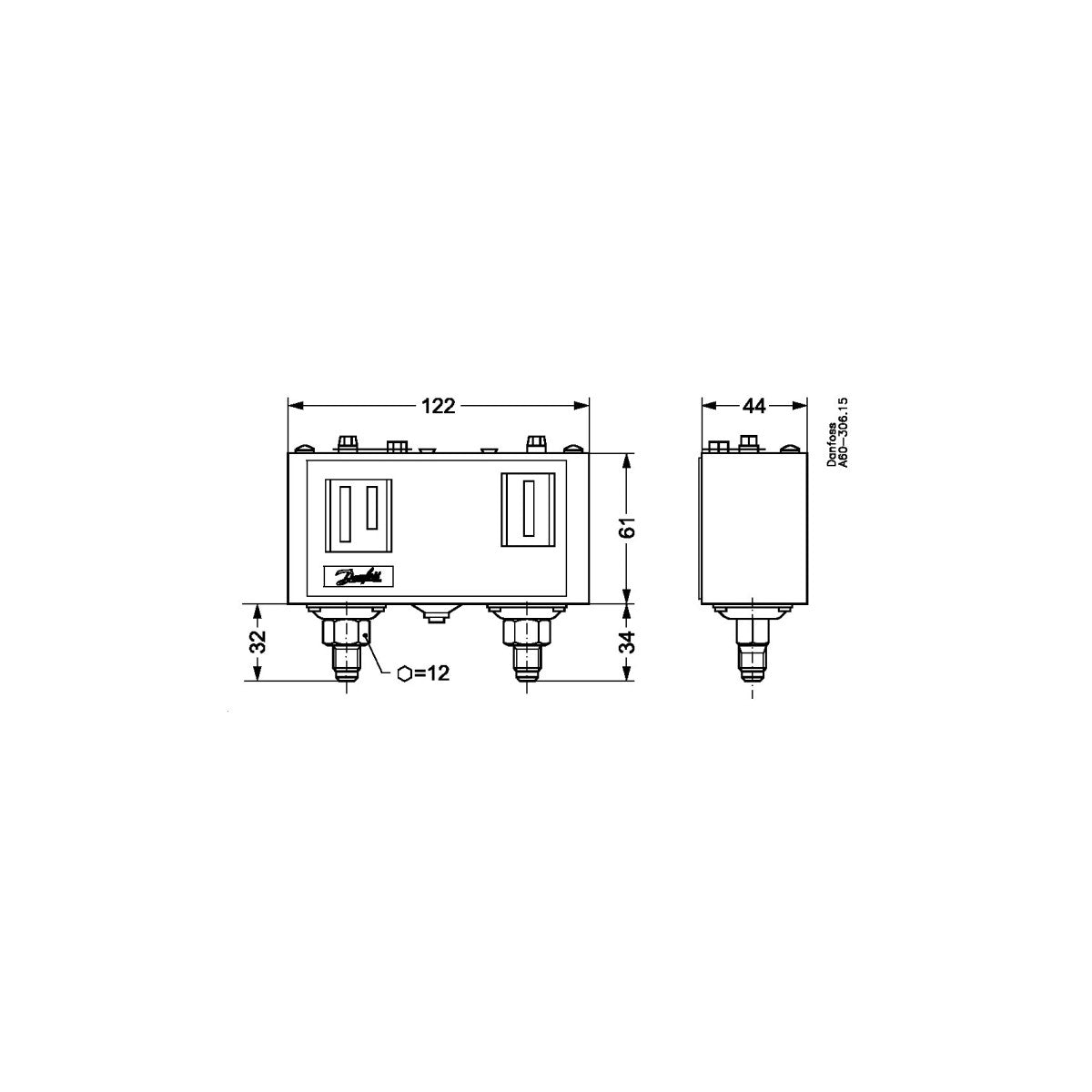 Druckschalter KP15 060-126466 Danfoss