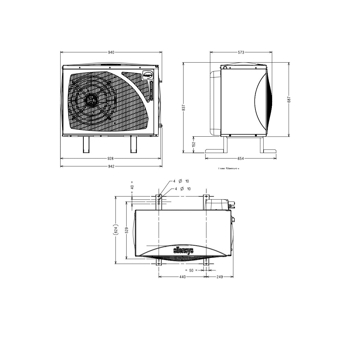 Verflüssigungssatz SILAJ4511Y-FZ 230V Tecumseh Silensys