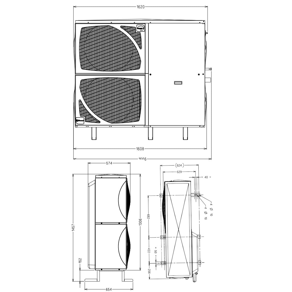 Condensing Unit SILAGD4610Z-TZ 400V Tecumseh Silensys