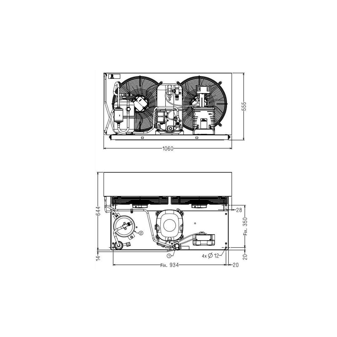 Condensing Unit TAGT4561ZHR Tecumseh