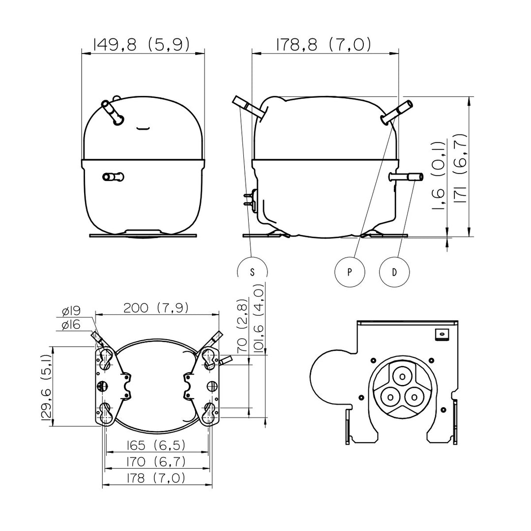 Compressor EM55HHR Embraco