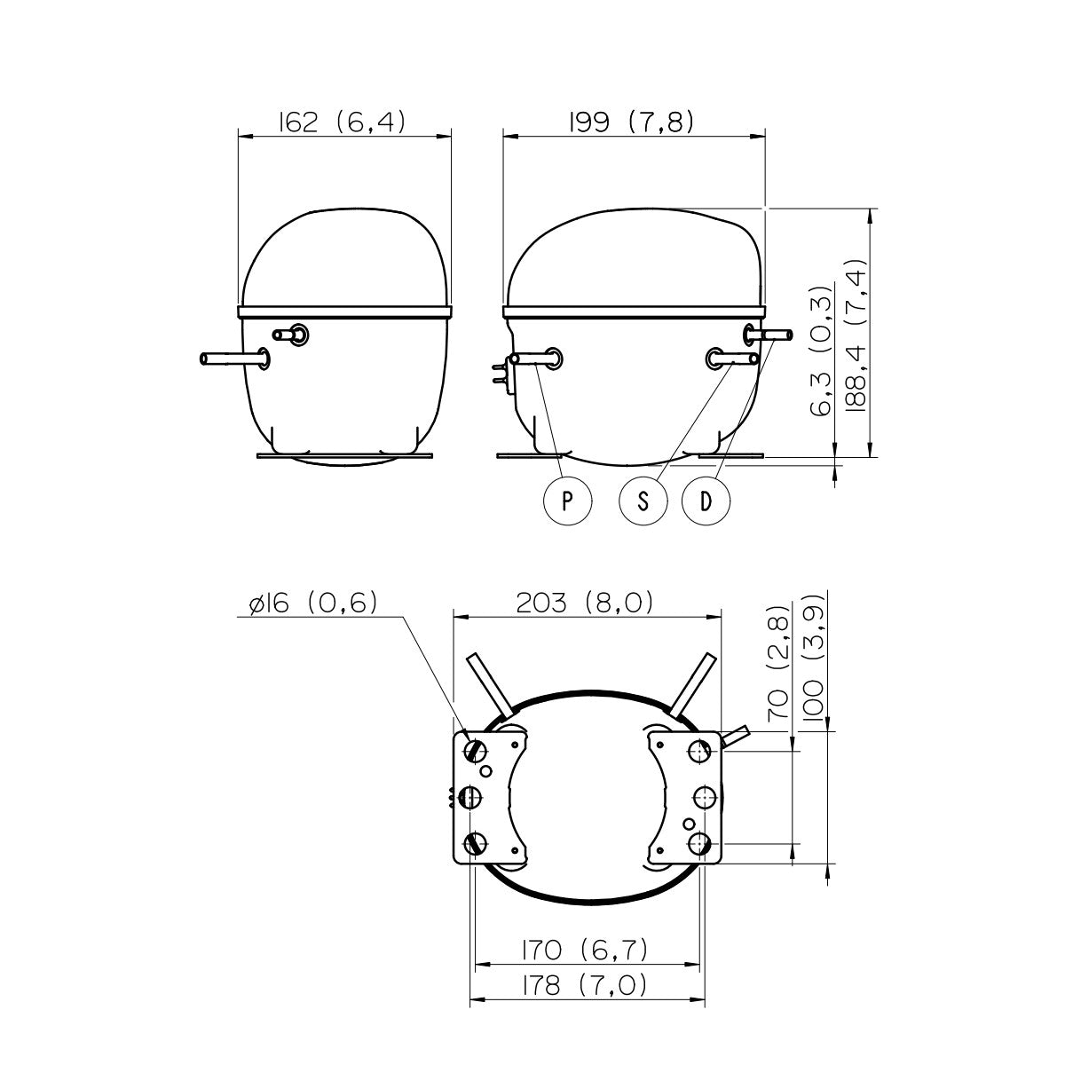 Kompressor NEK6181U Embraco