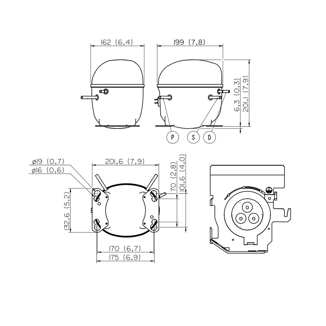 Kompressor NEK6212Z Embraco