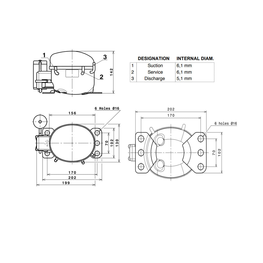 Compressor B38G Cubigel
