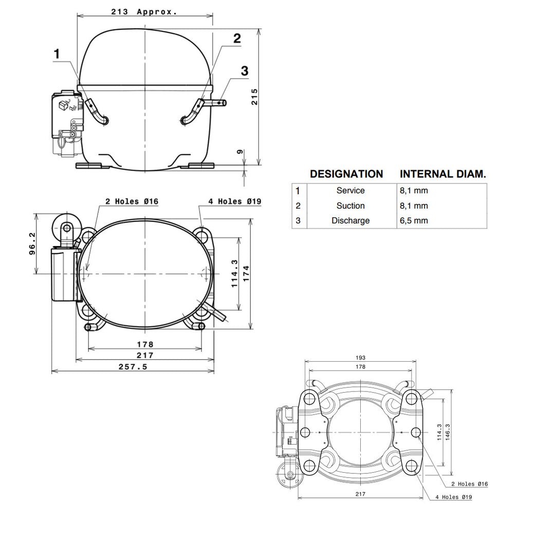Compressor GX18TB Cubigel Huayi