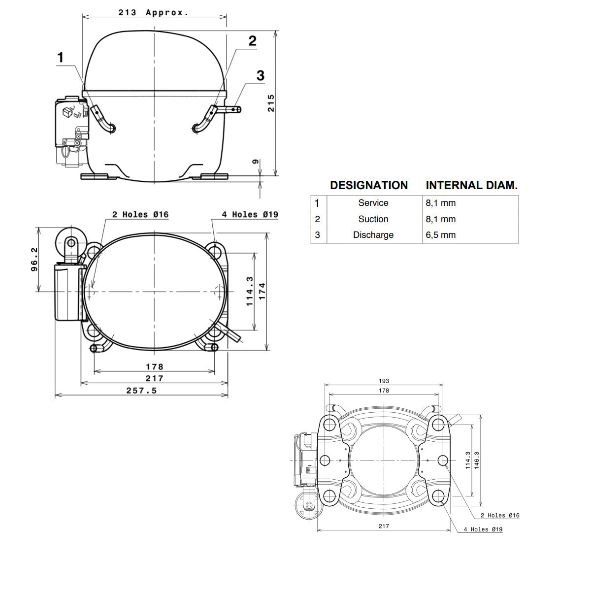 Compressor GX18TB Cubigel Huayi