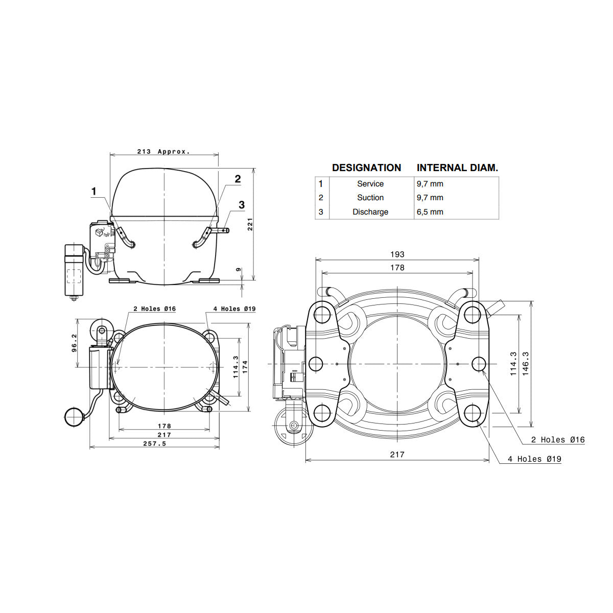 Kompressor MX21FBa /MX21FB Cubigel Huayi