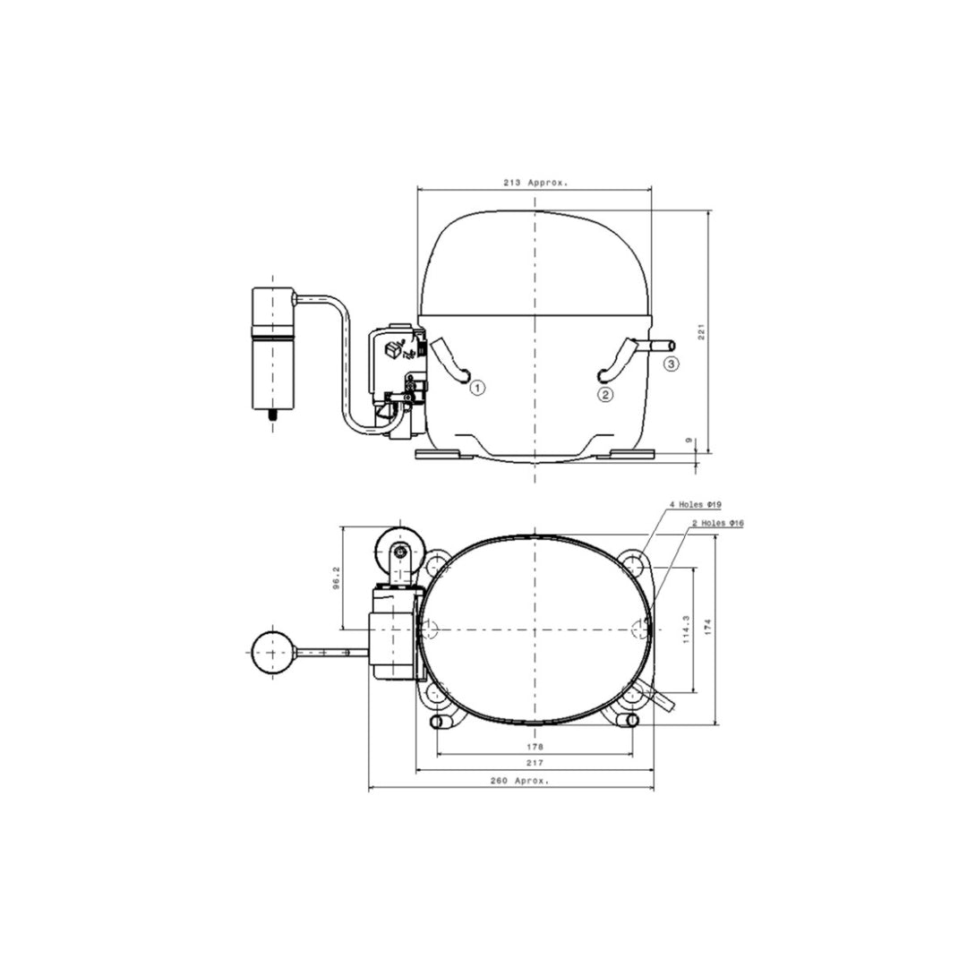 Compressor NX18TBa Cubigel Huayi