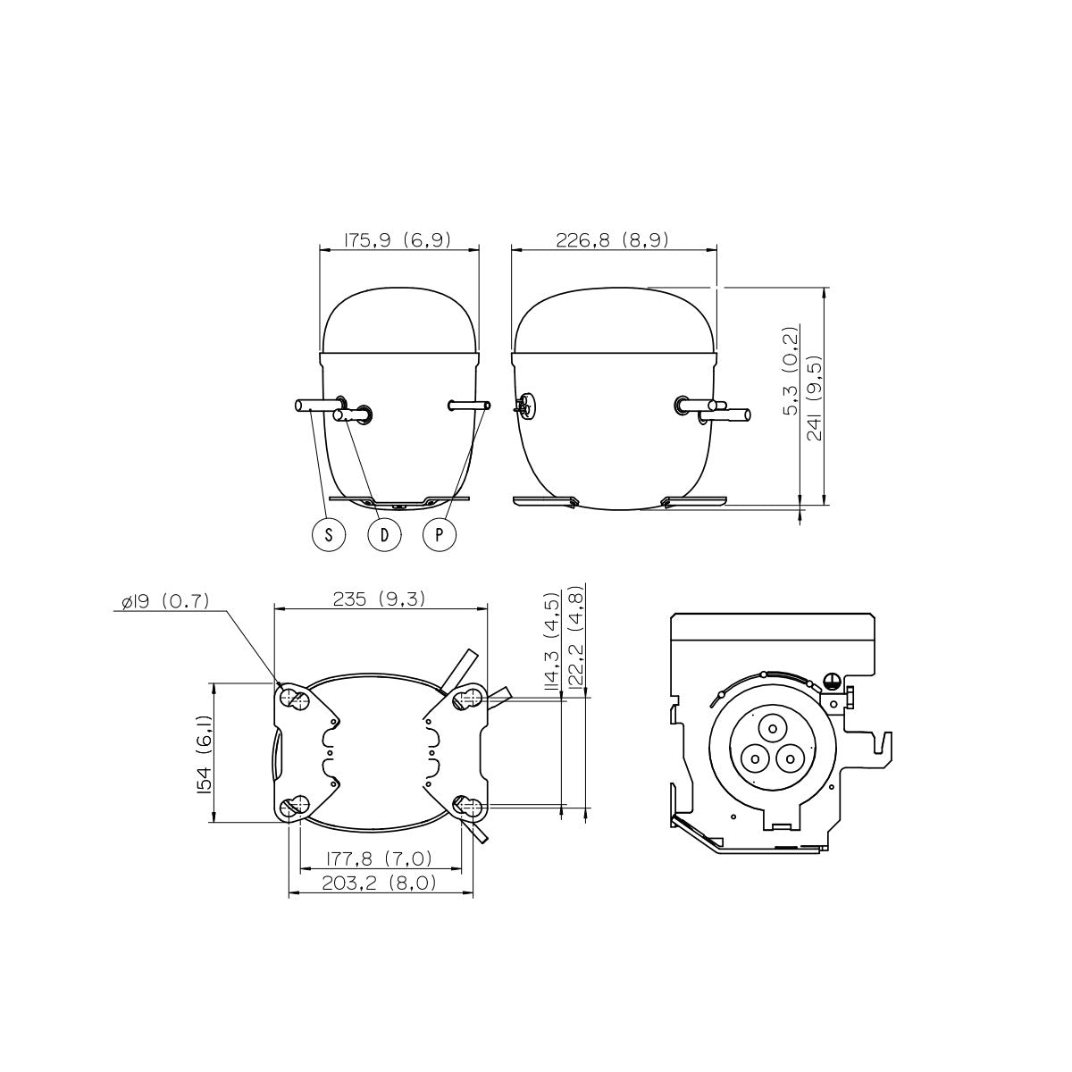 Kompressor NT6224U Embraco