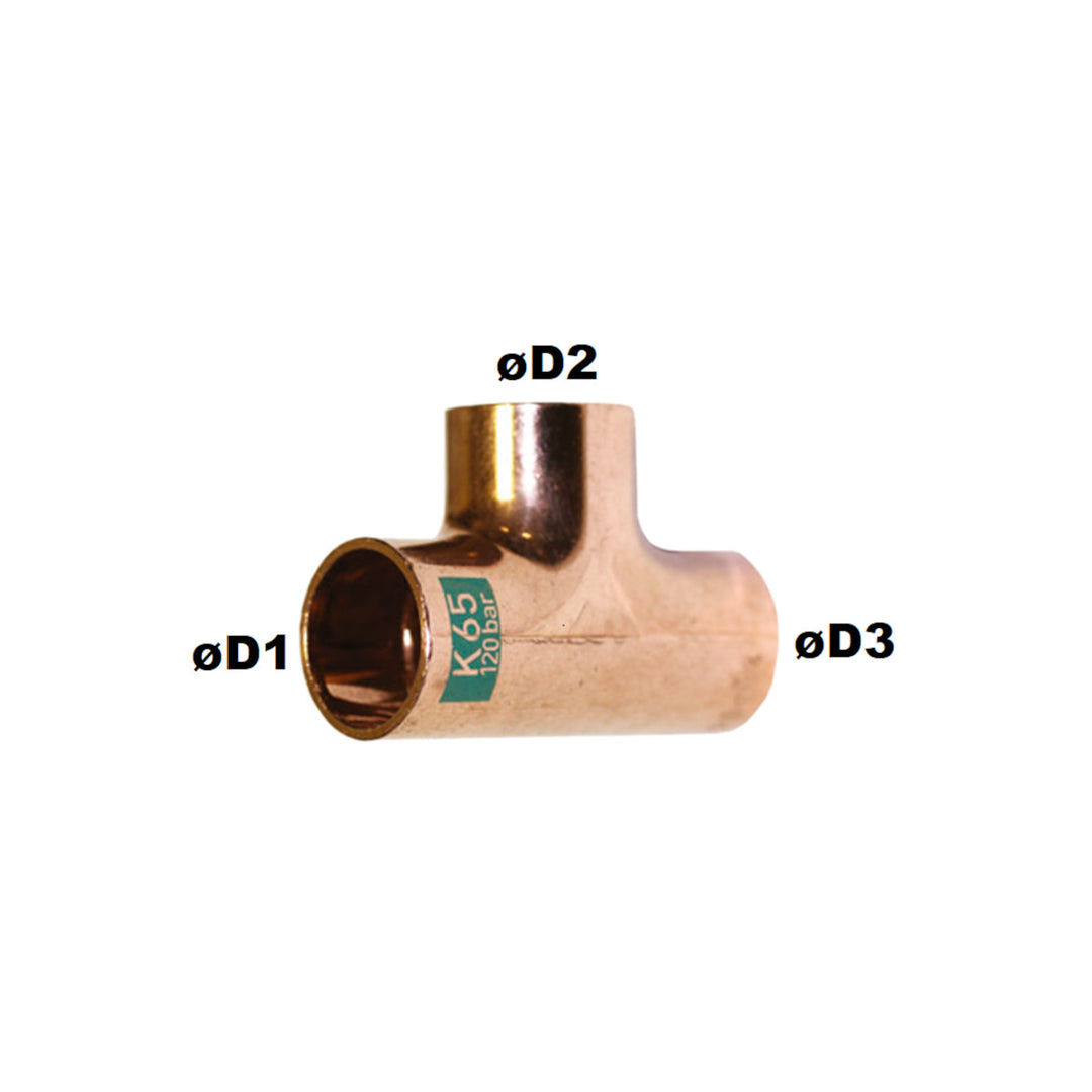Löt-T-Stück 3/8" Kupfer K5130
